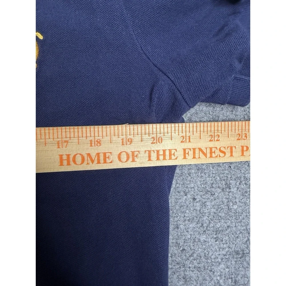 Men's Polo Ralph Lauren Big Pony #3 Shirt Size Large Custom Slim Fit Blue